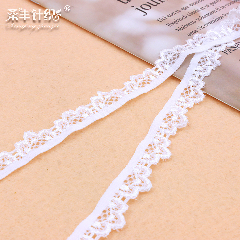 创意款小皇冠性感蕾丝边 1.4公分弹力蕾丝花边辅料 可定制颜色