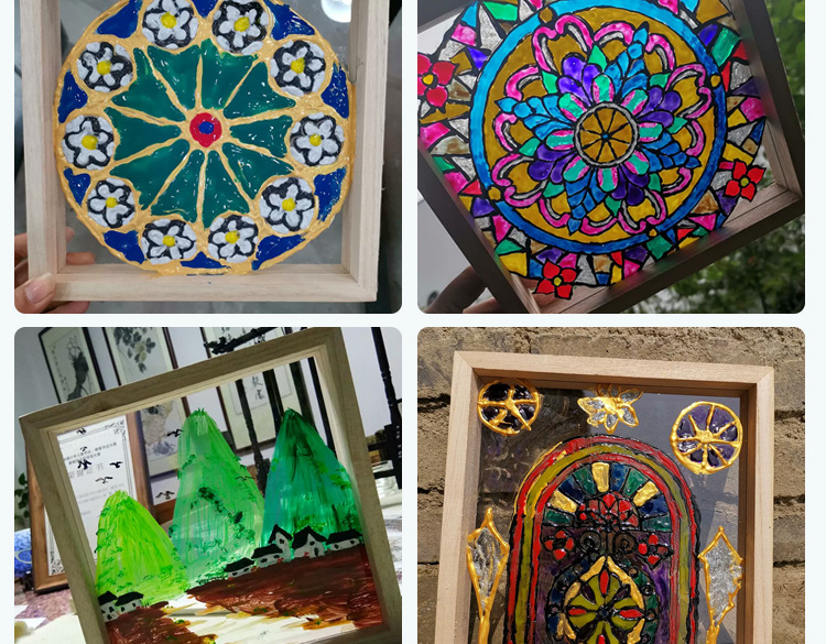 绘画玻璃怎么制作,玻璃画工艺品制作,玻璃画用什么装裱_大山谷图库