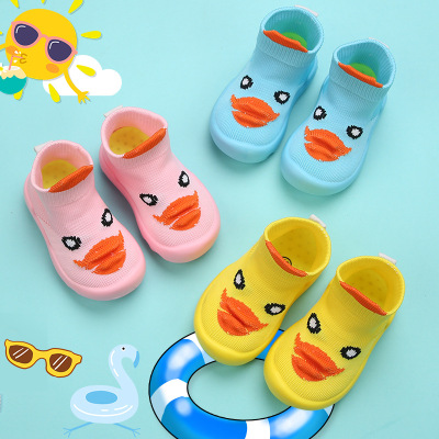 婴儿夏季鞋男宝宝鞋子0-1-3岁春秋季学步鞋软底机能女飞织布童鞋