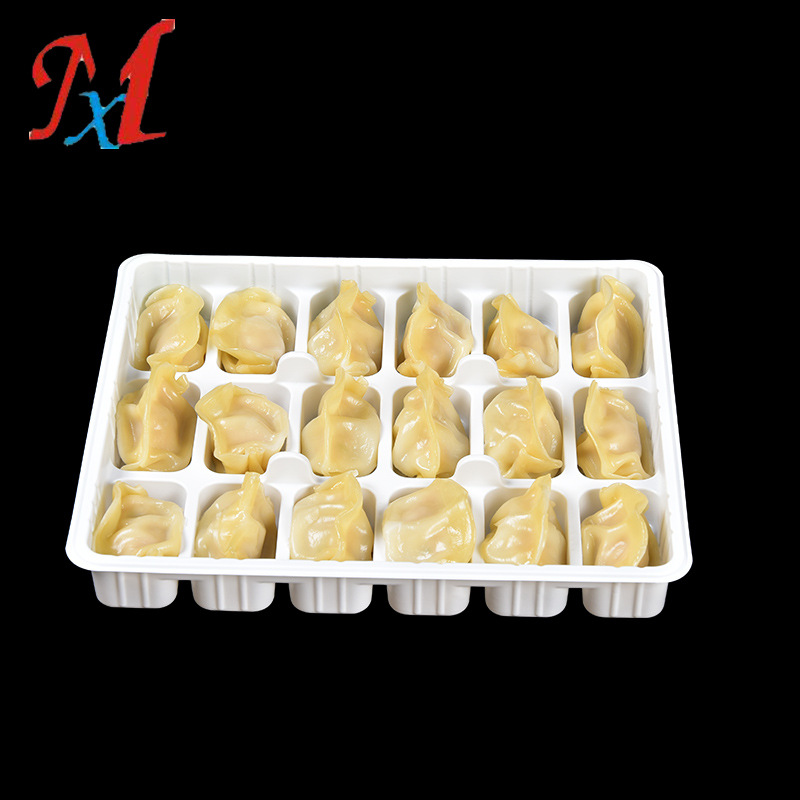 批发PP水饺托盘 一次性饺子盒 12格 18格 24格 水饺打包盒