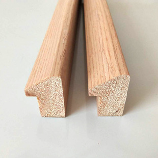 Solid wood traditional Chinese painting frame strip rounded traditional Chinese painting frame cross stitch mounting photo frame strip Bevel 2134 series