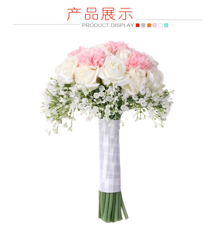 European and American wedding bouquets, creative starry sky simulation bouquets, bride's wedding bouquets, wholesale wedding supplies detail image 7