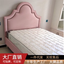 Ánh sáng sang trọng vải giường vải căn hộ nhỏ lưu trữ giường hơi giường ngủ nhà máy phong cách Mỹ bán buôn một thế hệ Giường vải