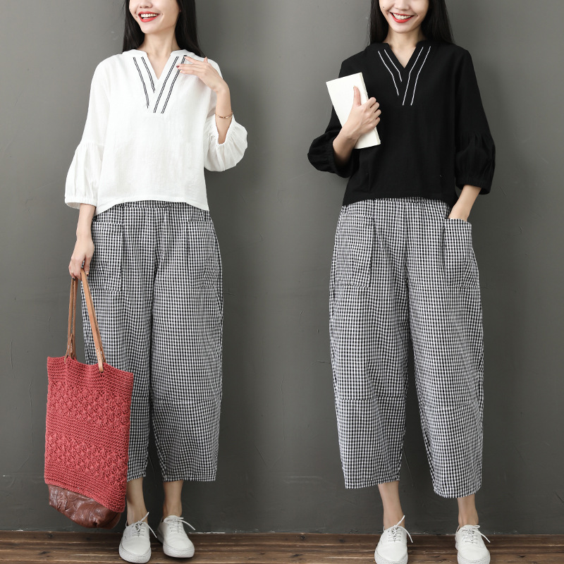 Costume femme en Coton et lin - Ref 3334052 Image 1