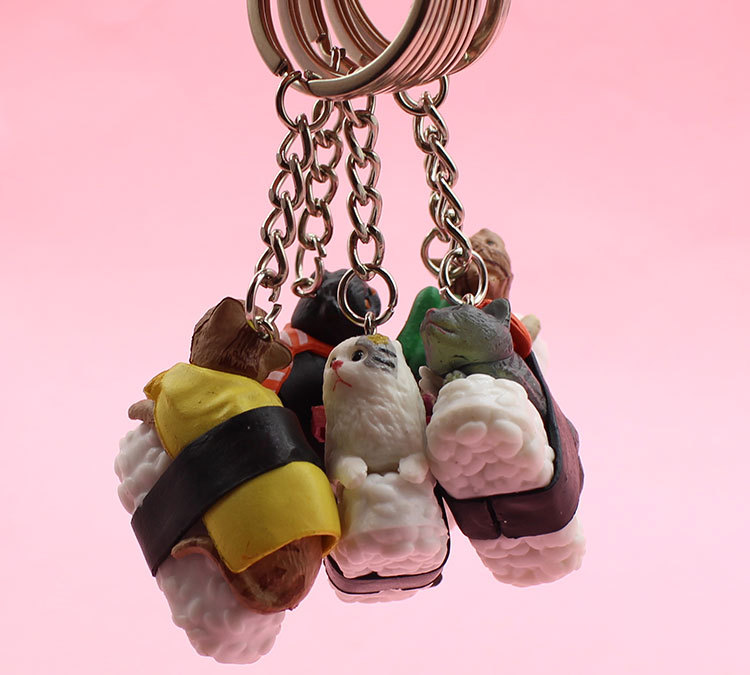 Cartoon Wind Kat PVC Unisex Tas Hanger SLEUTELSPEELGOED display picture 7