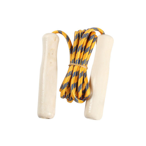 Wooden handle skipping rope fitness equipment skipping rope wooden handle children's skipping rope sports fitness equipment manufacturer direct sales wooden handle skipping rope