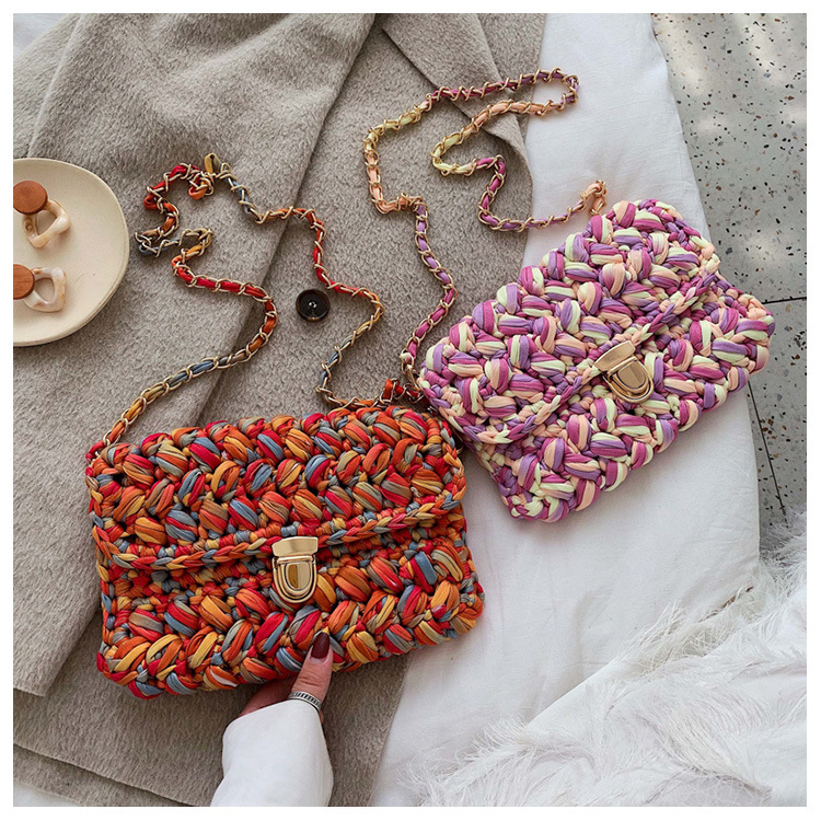 375g Weight Lock clasp Closure Type Single Shoulder Strap Strap Type Straw Bag Bags Type Travel, Street, Shopping Occasion Braid Material Color Block Pattern All Seasons, Spring&Summer Season Women's Gender Cute, Vacation Style Square Shape Women's Braid Color Block Cute Vacation Square Lock Clasp Straw Bag 28