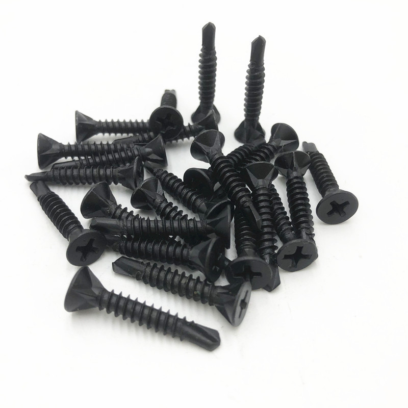 厂家直销平头十字防滑钻尾丝 磷化水泥板钉 十字刮削钻尾