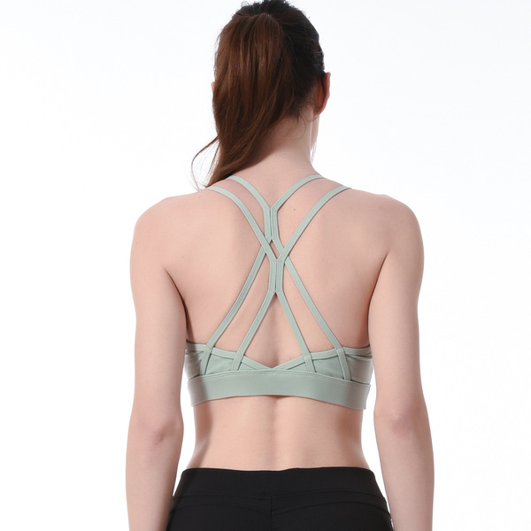 A New Kind of Shock-proof Sports Bra Running Close Set Beauty Back Yoga Sports Bra Vest Yoga Suit