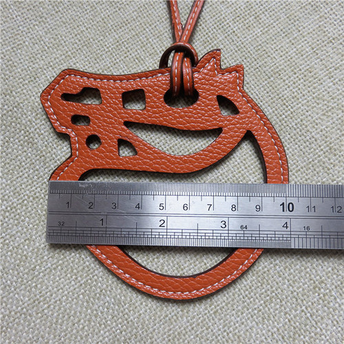 PU leather hollow horse head bag pendant