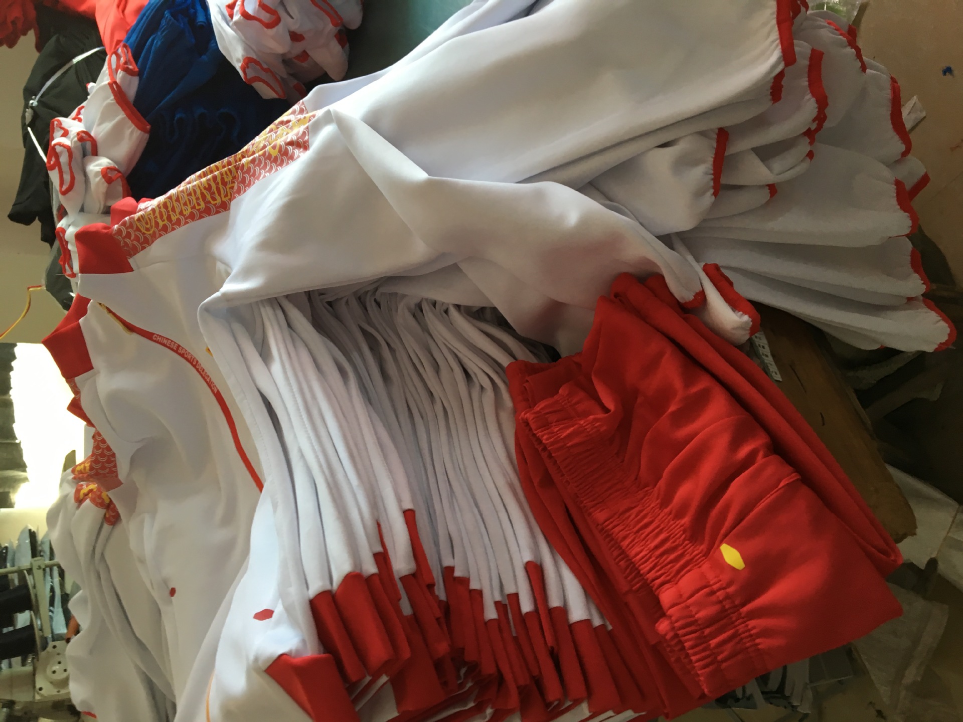 春秋体校中学生长袖运动校服定做男女体校中国运动员针织团体服