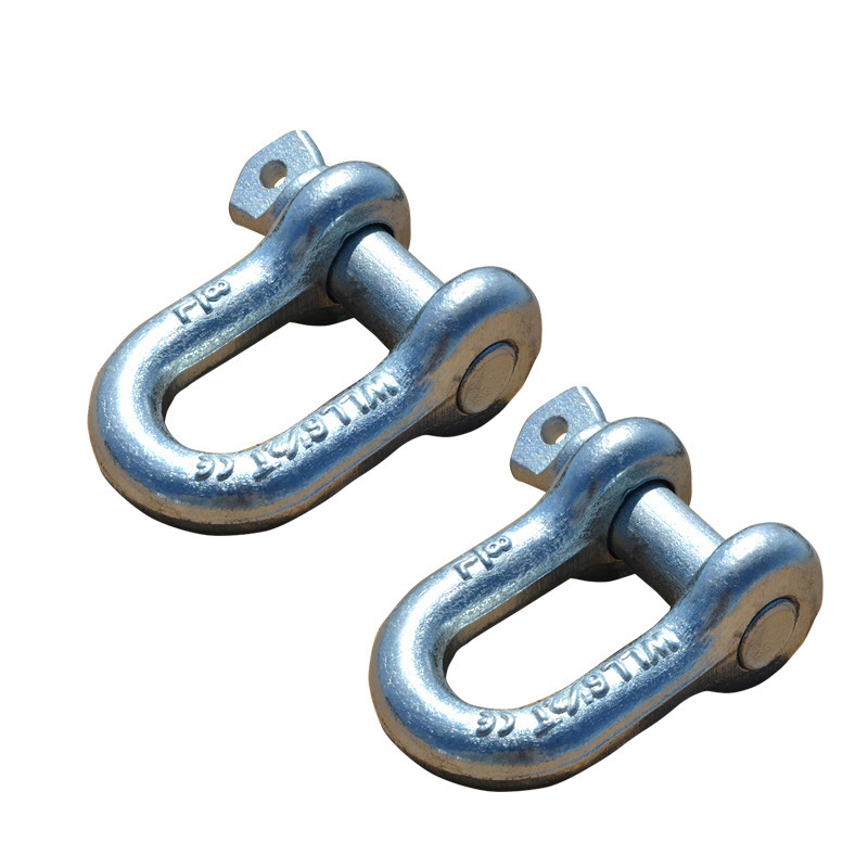 索具现货供应 6倍破断热镀锌船用D型卸扣 库存充足 打字清晰