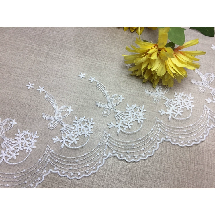 Прямая поставка пряжа-сеть юбка из кружевной вышивки наполнители DIY одежда декоративные материалы занавеска ширина 17 см