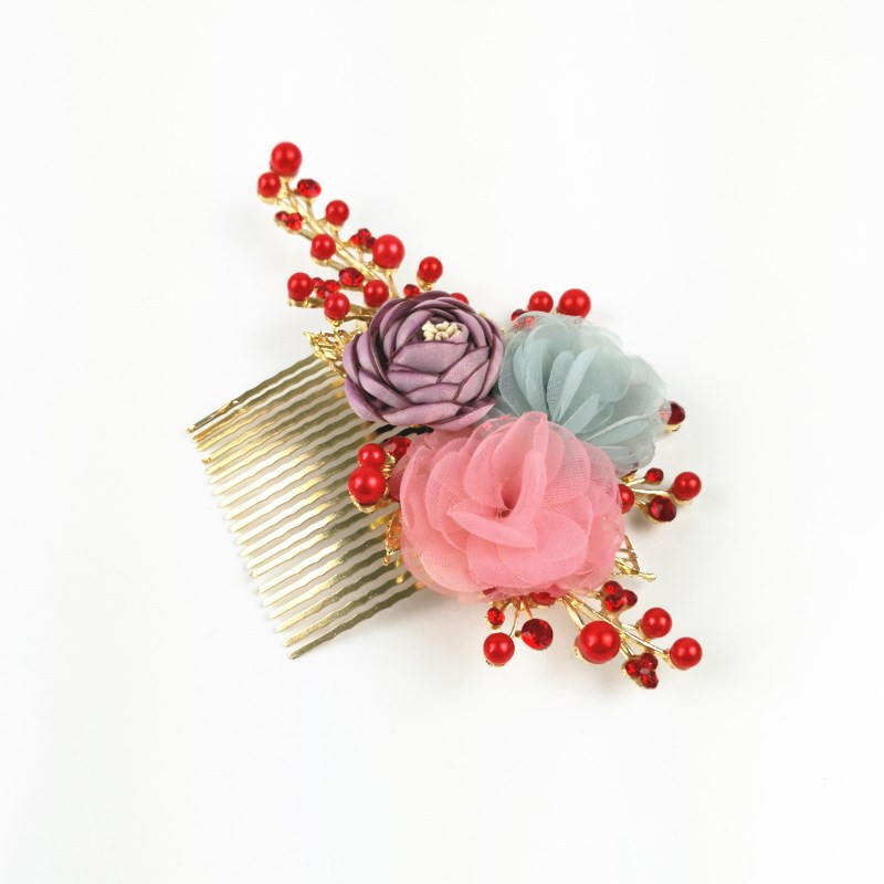 新品复古中式发梳 新娘水钻珍珠头饰 婚纱配饰结婚敬酒服礼服配饰|ms