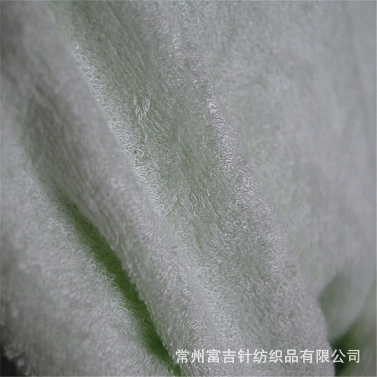 针织纬编双面竹纤维毛巾布面料 弹力布料 夏凉被用品