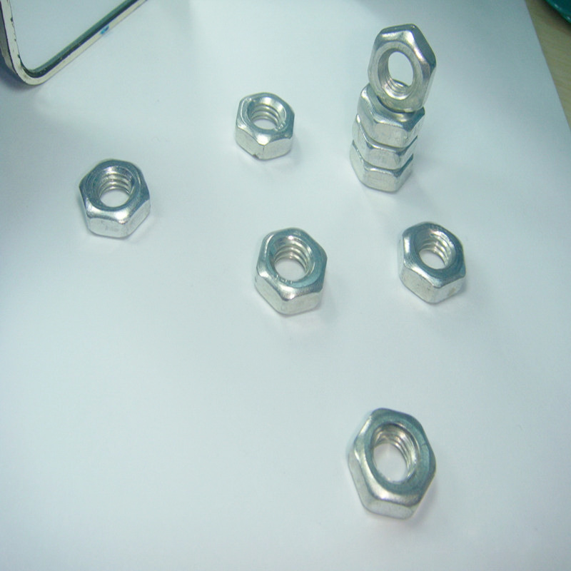 厂家现货供应镀锌六角螺母M1.6 M2 M3、镀镍螺帽、不锈钢六角螺母