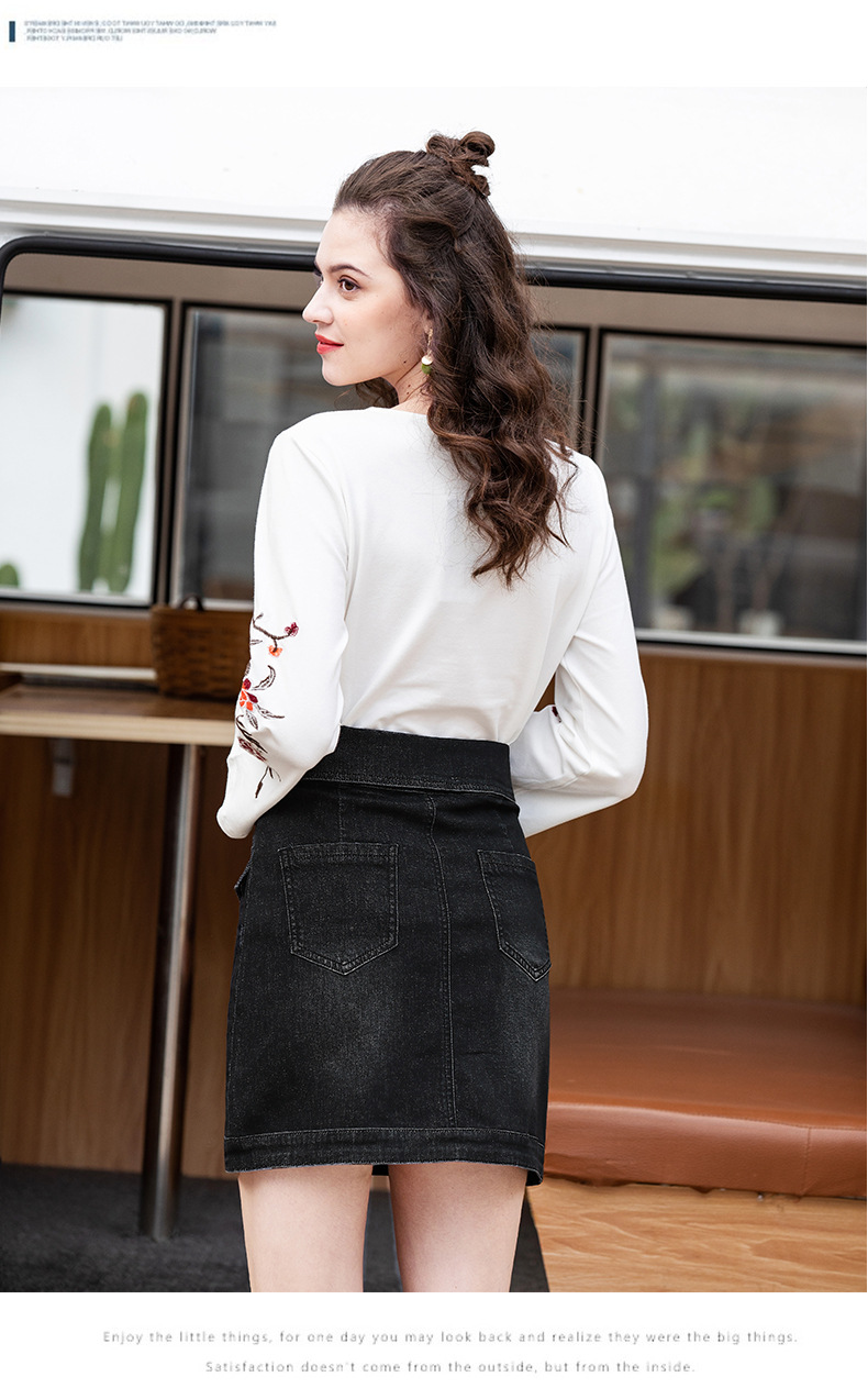 Jupe femme CARTE DES POISSONS en Cow-boy - Ref 3330457 Image 32