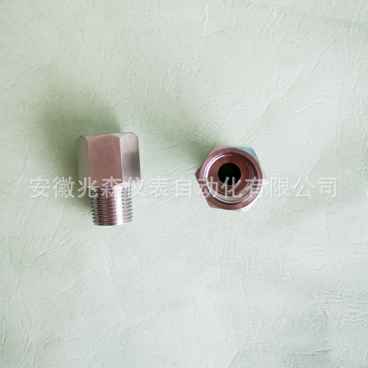 不锈钢3分变径接头 NPT3/8外螺纹转G3/8内螺纹 npt3/8外转g3/8内