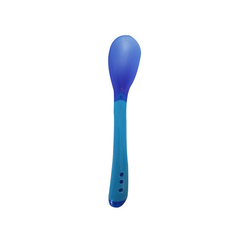 Factory direct sales baby temperature-sensing spoon, children's soft-headed spoon, feeding medicine spoon, temperature-sensing spoon, color-changing spoon and fork wholesale