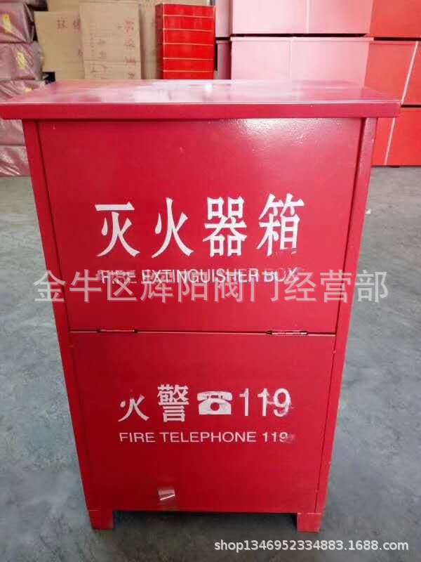 供应灭火器箱/灭火箱2KG*2/0.6厚灭火器箱2公斤ABC灭火器箱装2个