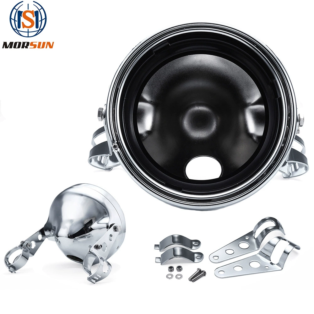 Корпус 7-дюймовой лампы подходит для внешней установки мотоцикла Harley Yamaha, водонепроницаемый корпус лампы с модифицированным корпусом кронштейна