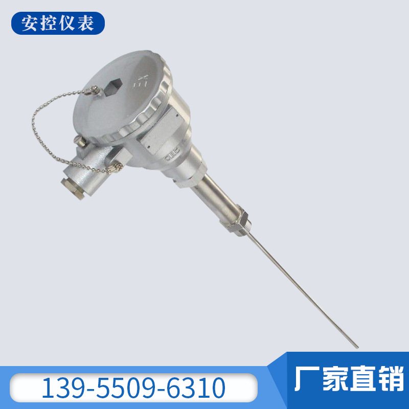 Pt100温度传感器 装配式固定螺纹热电偶铠装热电阻/Pt100铂热电阻