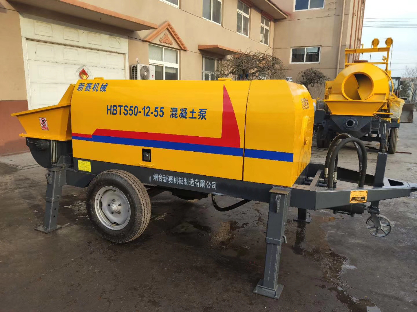 混凝土泵 HBT50 水泥泵 走天津港 50立方输送量混凝土泵