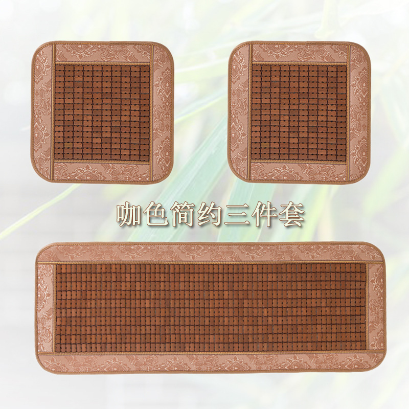 夏季汽车坐垫三件套 竹片坐垫 麻将汽车坐垫夏凉垫透气通用批发|ms