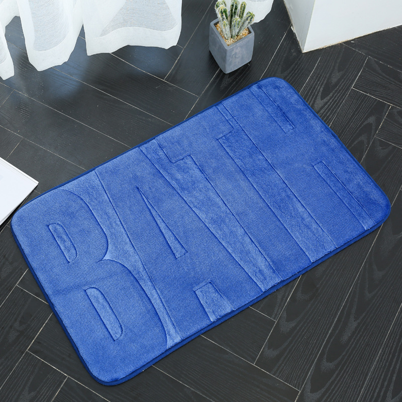 45X75 engrosada alfombra de piso absorbente alfombra de la puerta sala de estar dormitorio cocina alfombra de entrada baño estera antideslizante alfombra de esponja