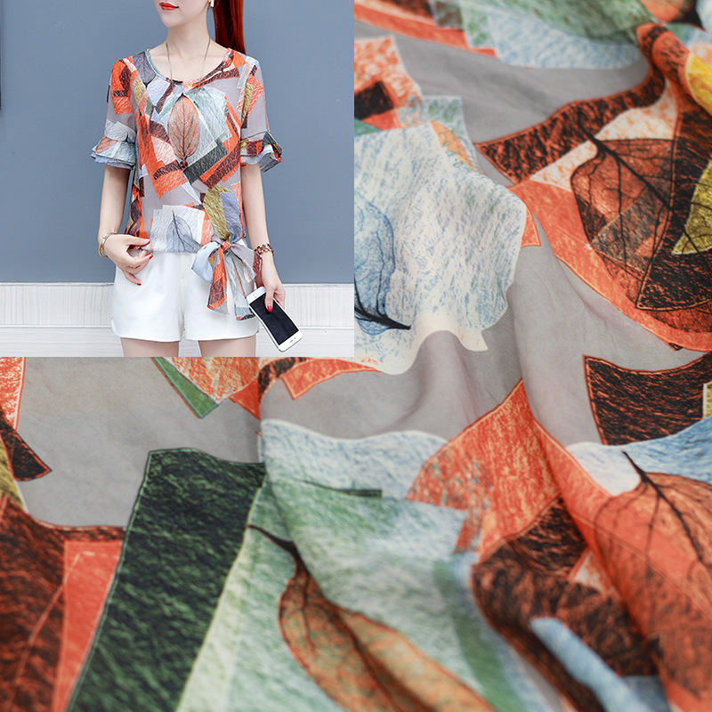 Manufactor Direct selling Polyester fiber Chiffon Fabric 2018 Explosive money Culotte Fabric Spring and summer new pattern goods in stock supply