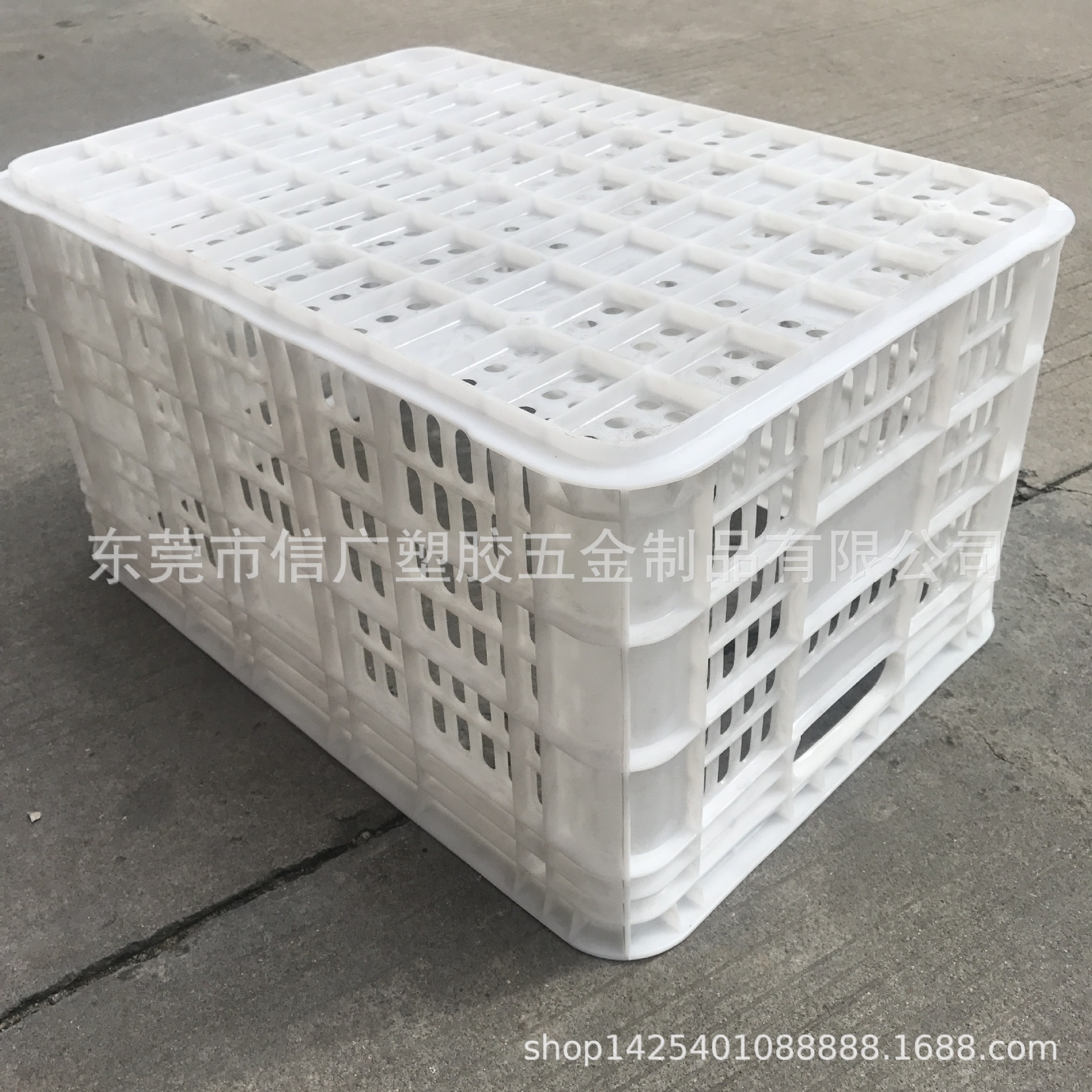 厂销新料加厚塑料周转筐水果蔬菜塑料胶框白色食品级塑料筐 加厚