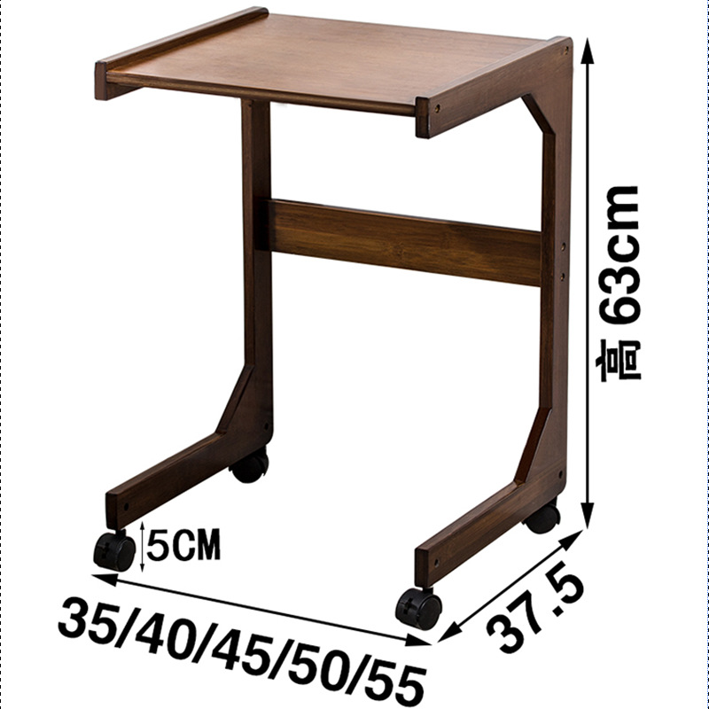 Moderno minimalista sofá lado esquina Mesa mesita de noche Mini Mesa de té mesa de bambú lado gabinete hogar pequeña mesa cuadrada