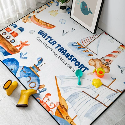Mat Living Room Bedroom Entrance — Avtomobil döşəmə paspasları - sailboat-in-the-ocean-70140cm