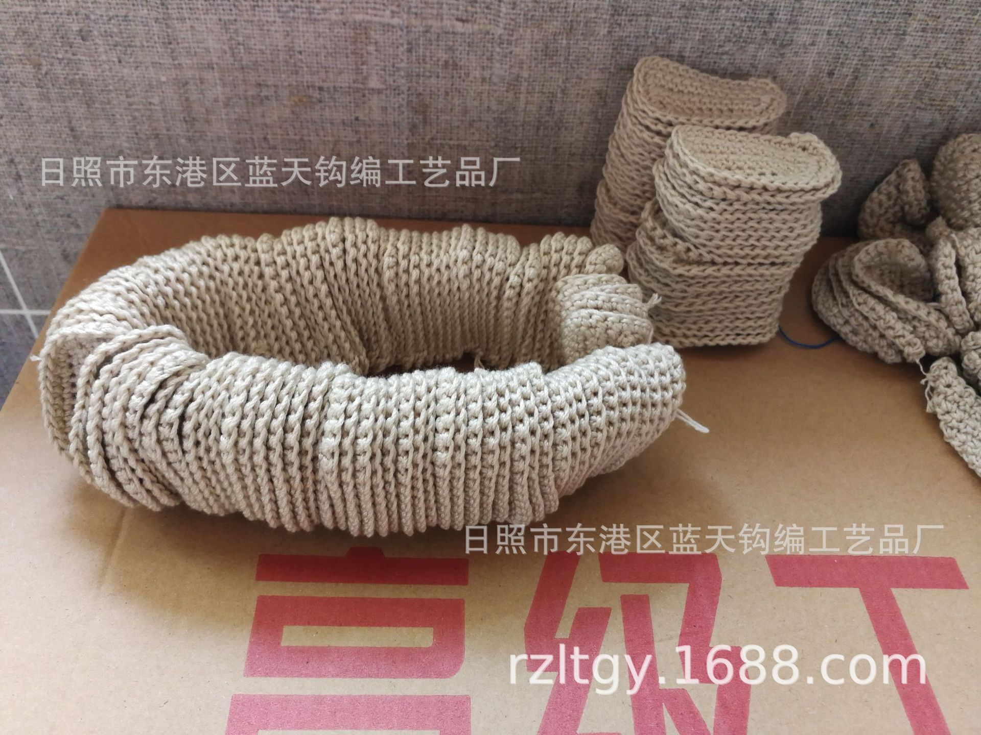 供应手工钩麻头，手钩鞋头，手工钩针鞋花