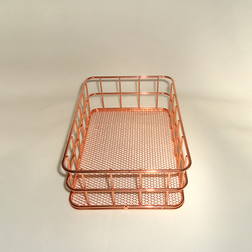 Introducing the new home essentials: Golden Hollowed-Out Iron Storage Basket for Fruits, Jewelry, and Accessories