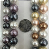 DIY jewelry accessories alien shell shell round beads color beads beads imitation Baroque pearl wrinkle beads beads