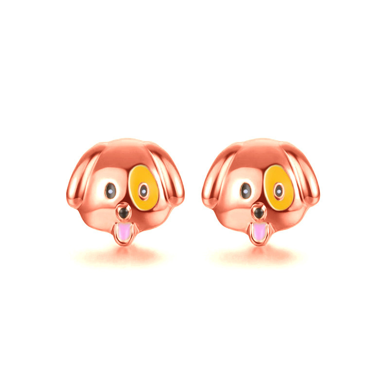 Alliage Huile Dégoulinant Mode Sourire Emoji Chiens Coccinelles Boucles D&#39;oreilles Nihaojewelry display picture 18