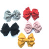 Genuine hair accessory handmade, cloth with bow, fashionable accessories, South Korea, floral print