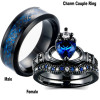 Sapphire ring for beloved heart shaped, wish, European style