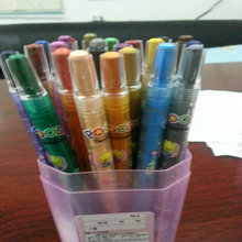 美术多节修补蜡笔 双头可擦幼儿园蜡笔 24色旋转水洗混色蜡笔