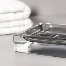 酒店卫浴透明肥皂碟 卫生间树脂皂网香皂盒洗漱套装 肥皂架子批发