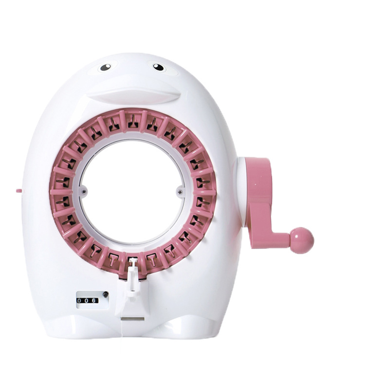 Pingüino vertical mano tejer máquina de lana DIY bufanda tejer máquina sueño tejer máquina tejer lana máquina Morandi color