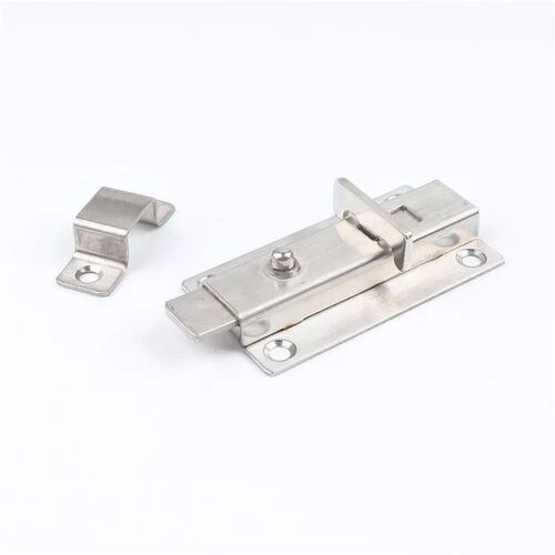 Stainless steel spring latch, thickened latch, stainless steel door bolt, anti-theft latch, A type spring latch wholesale