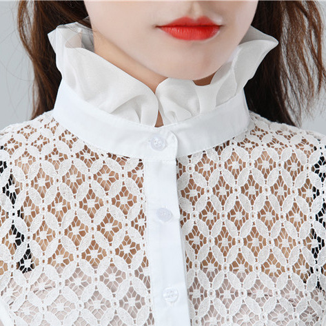 19 spring and summer new chiffon lace fungus lace fake collar for women
