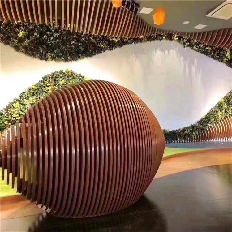 佛山晟铝厂家定制 来图定制弧形双曲板 异型铝单板