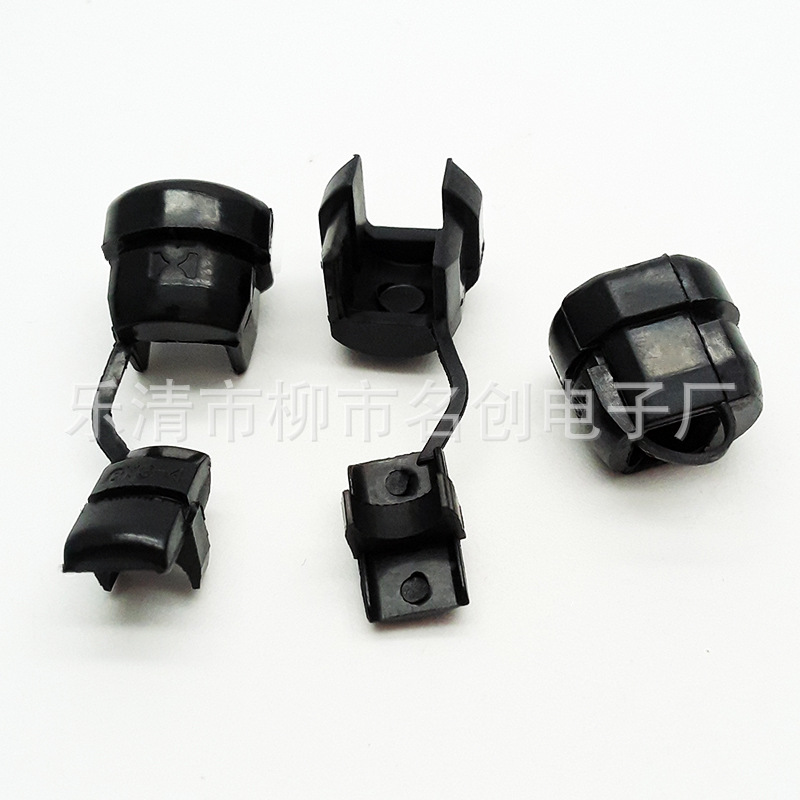 供应PP材料6N3-4圆线用电源线扣 护线套锁 塑料线扣