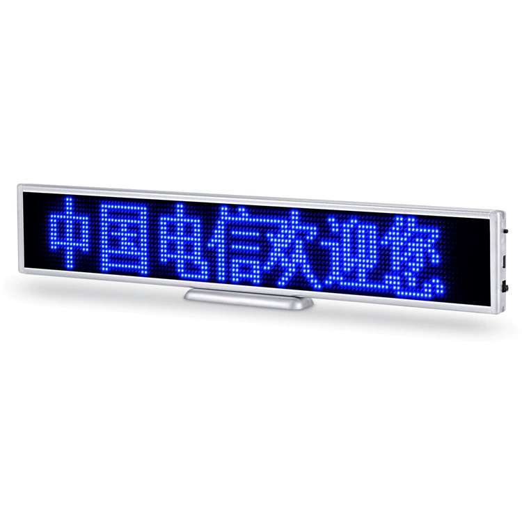 [Экспортирующие страны] Ультратонкий LED настольный экран ходовой экран сиденье экран LED приветственный экран восемь символов синий дисплей