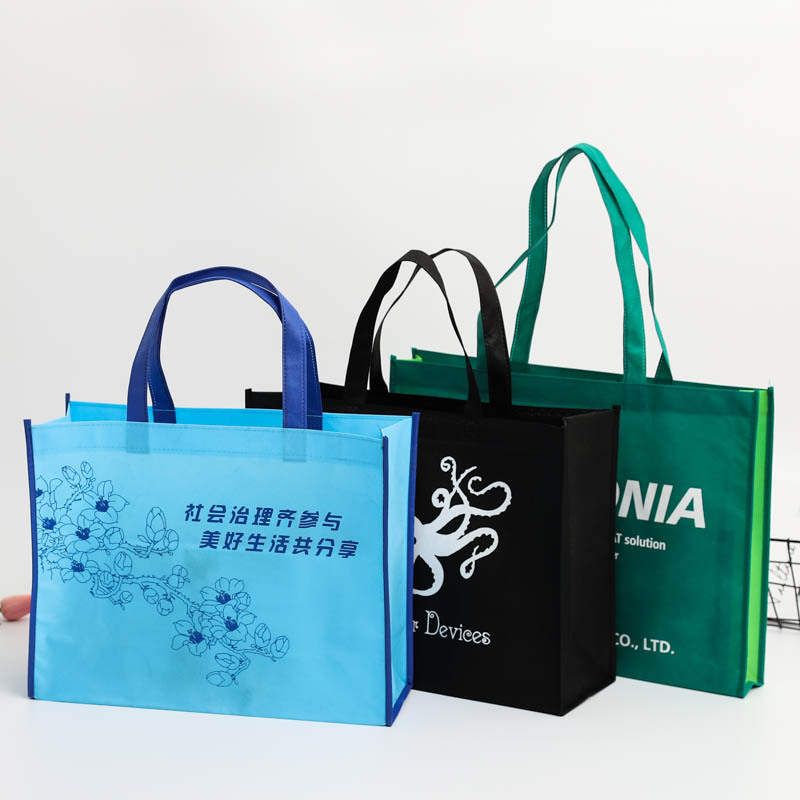 厂家直销彩色无纺布袋子环保手提购物袋广告宣传袋印LOGO