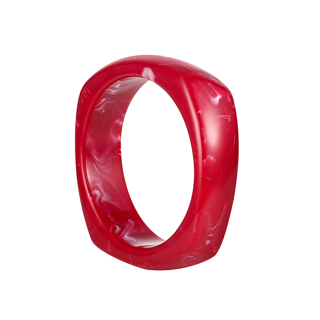 Ins Style Round Resin Wholesale Bangle display picture 4