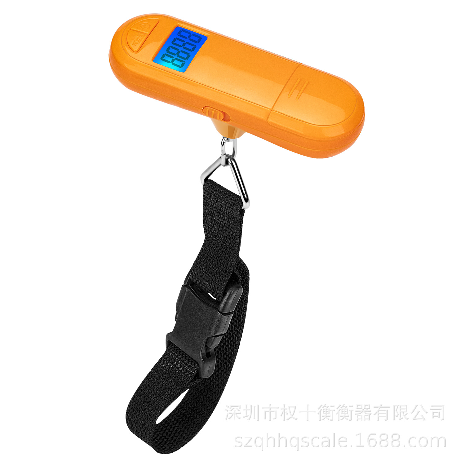 厂家批发迷你双开关行李秤手提秤50kg便携式手提秤高精度电子秤